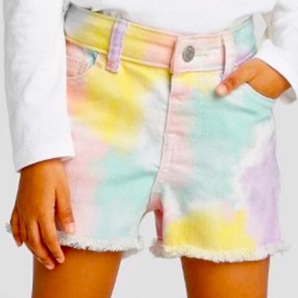 Cat & Jack Tie Dye Girls Shorts Sizes 12M 18M 2-5T